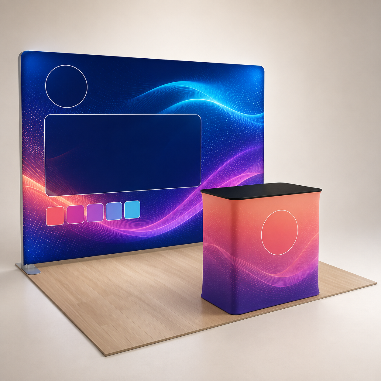 3M Tension Fabric LED Exhibition Booth