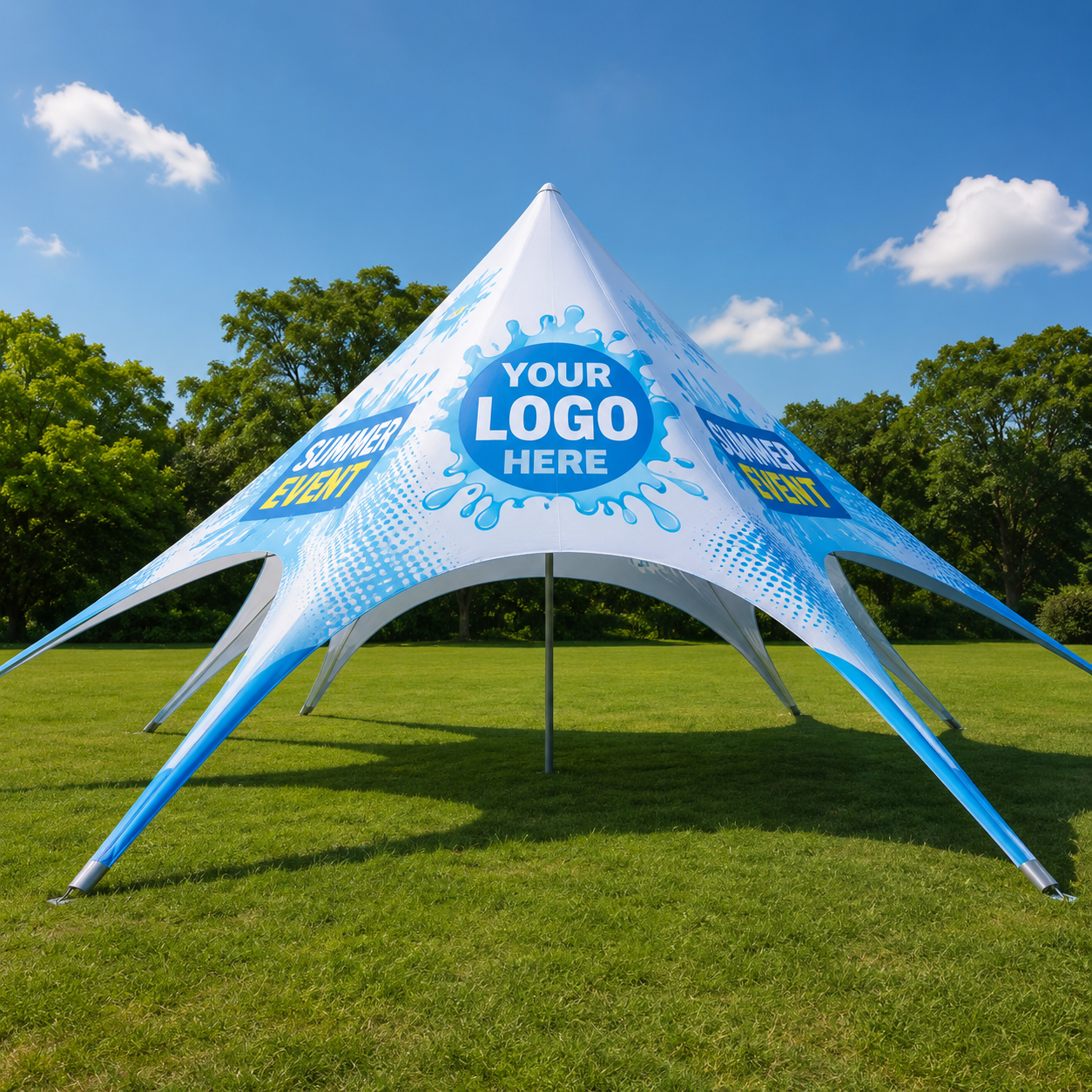 20FT Exhibition Outdoor Full Colour Printing Star Tent