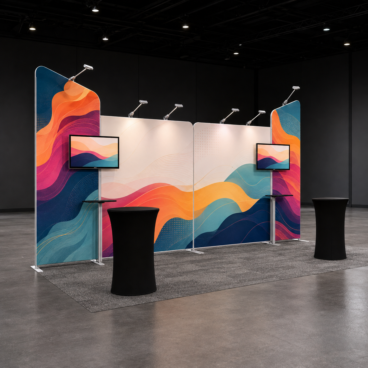 Premium P4-36 portable exhibition booth