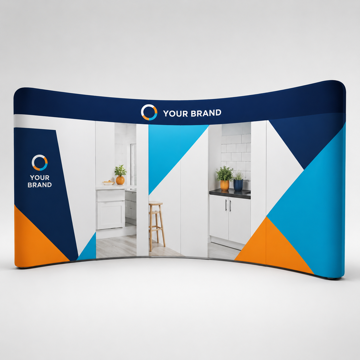 20ft curved tension fabric display