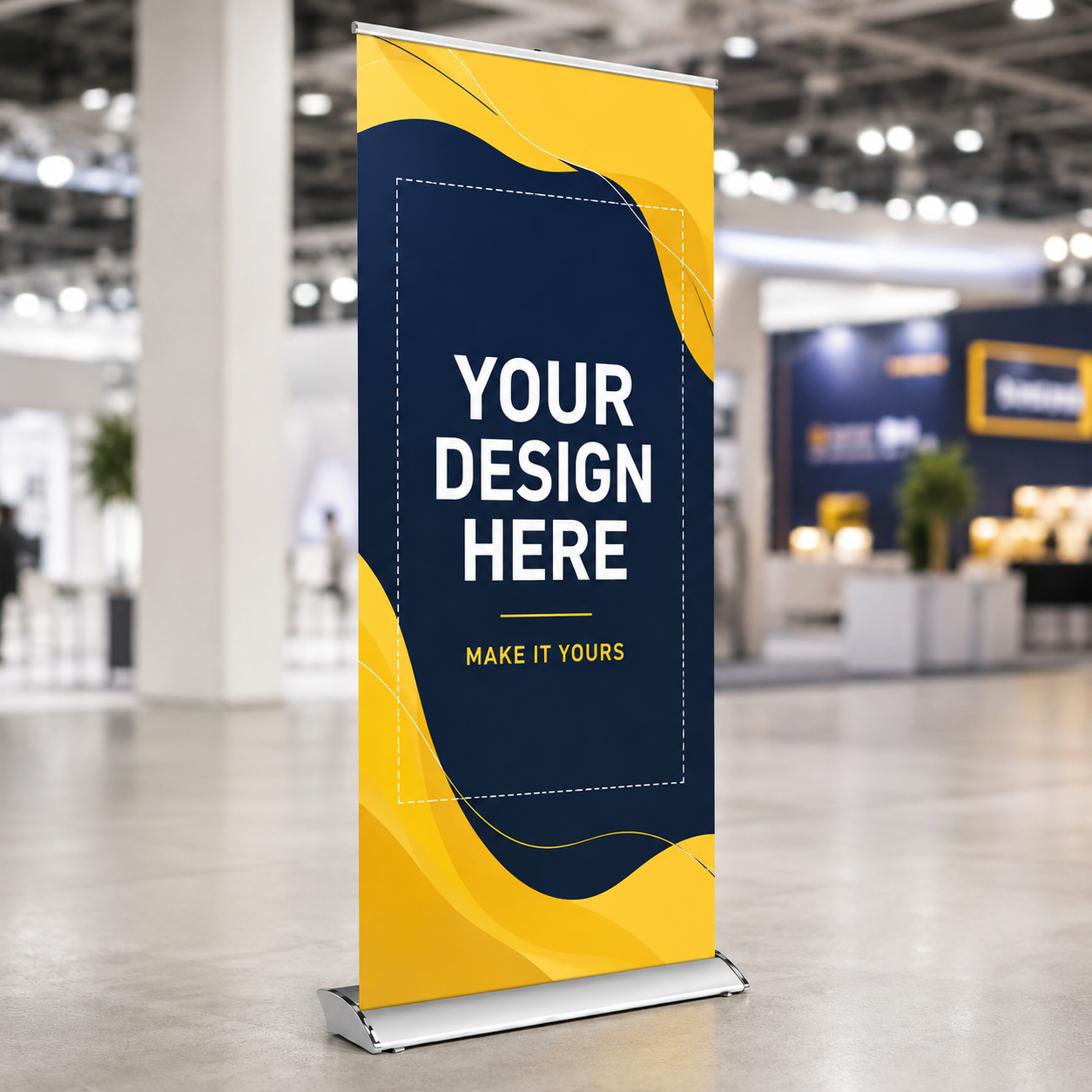 Trade Show Roll Up Banner Stand T5-VS with personalised artwork