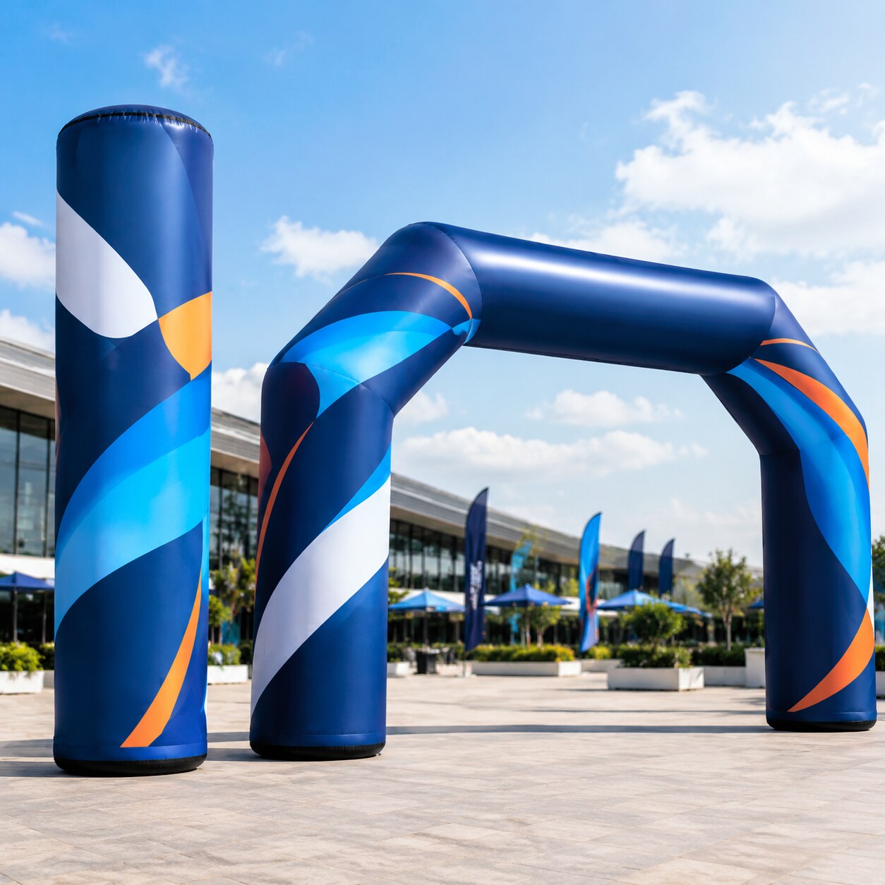 Custom inflatable promotional arch and display column