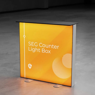 Premium SEG Frameless Lightbox Counter 1x1M