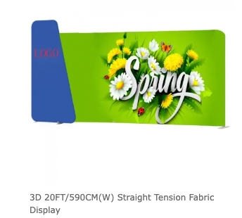 20FT 3D straight tension fabric display