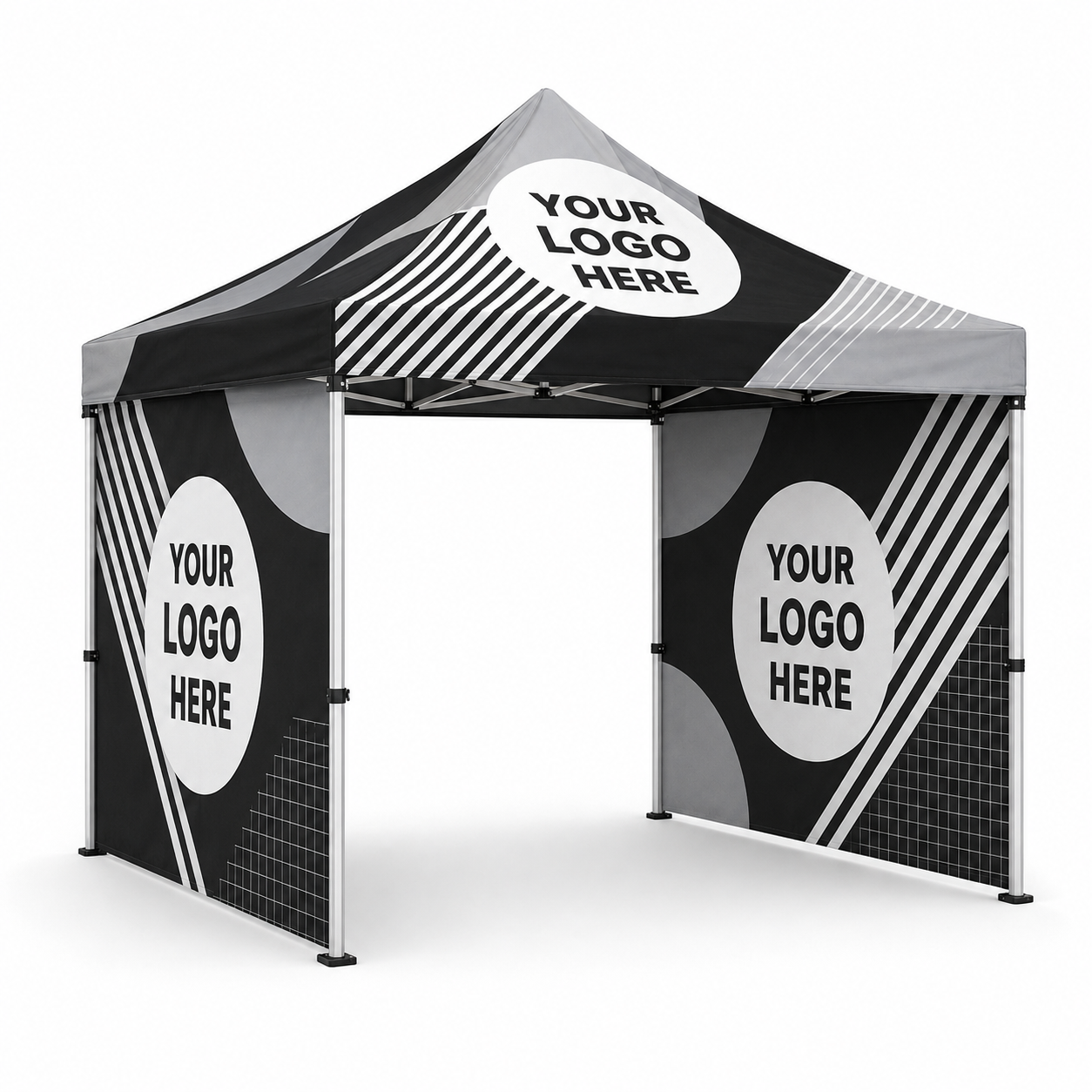 3m x 3m Printed Gazebo + 2 Walls | Package 3