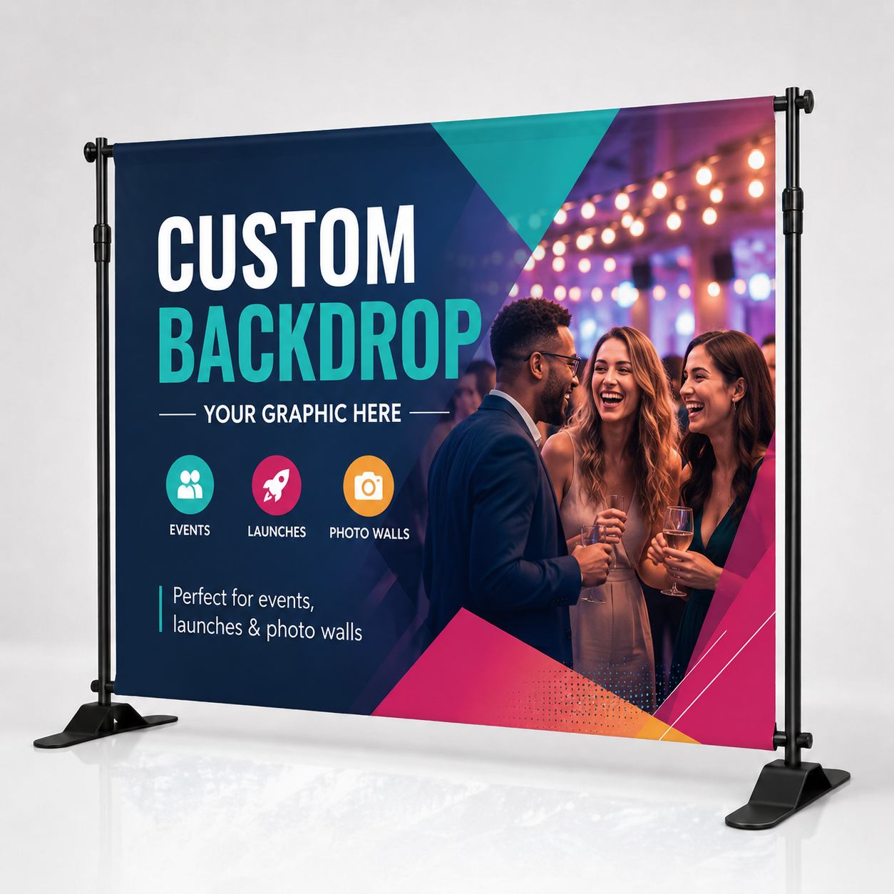 Deluxe Adjustable Tradeshow Banner Display Stand BD-01