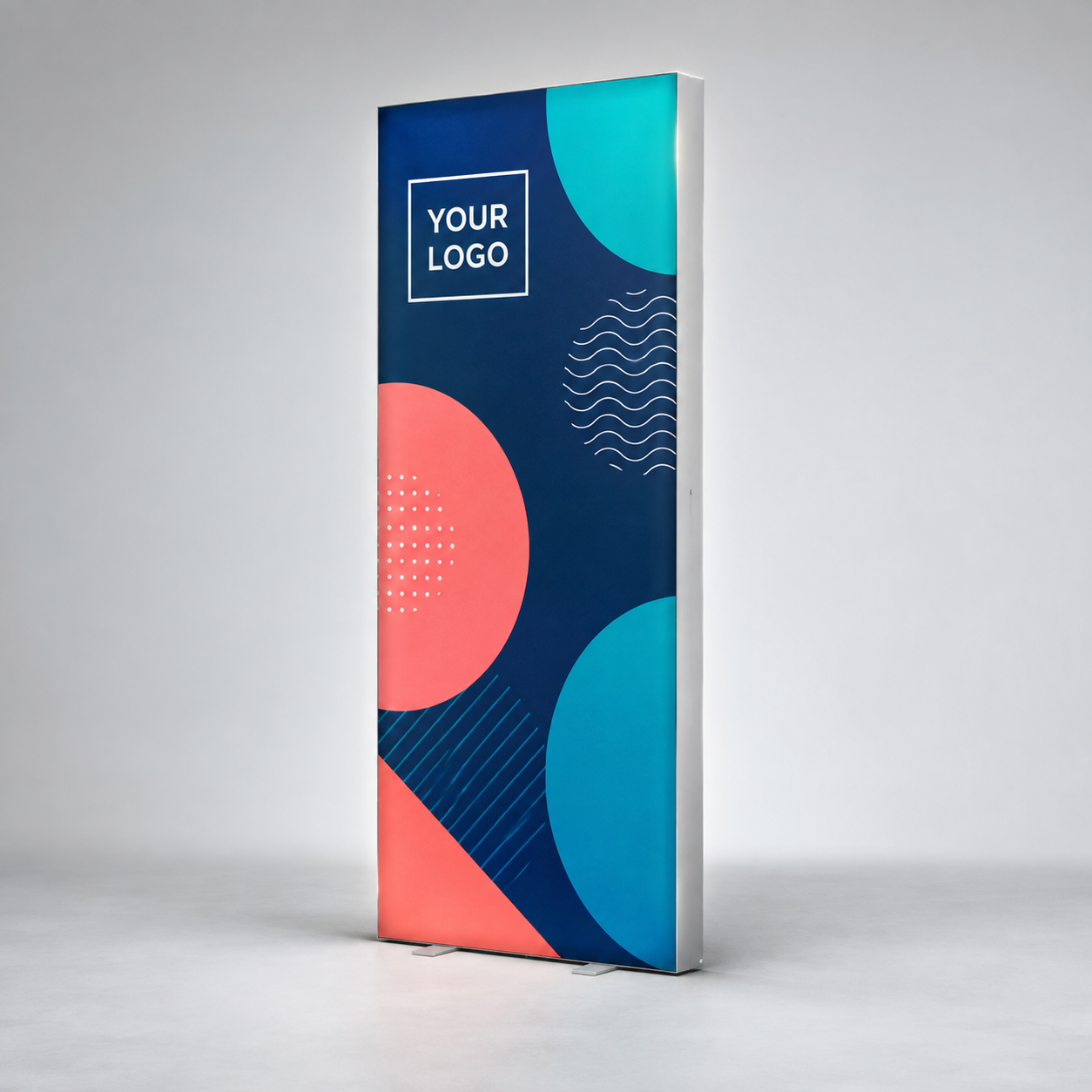 Premium SEG Frameless Aluminium Lightbox 1x2.3m custom printed LED exhibition display