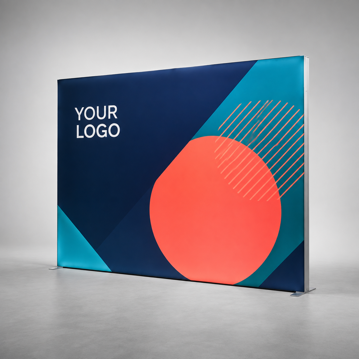 Premium SEG Frameless Aluminium Lightbox 3x2.3m custom printed LED exhibition display