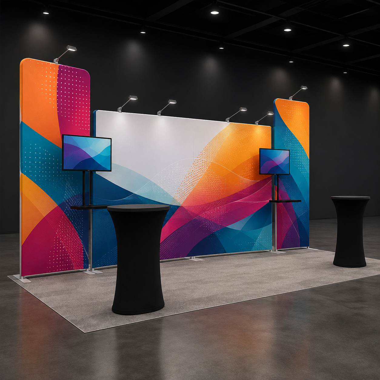 Premium P2-36 portable exhibition booth